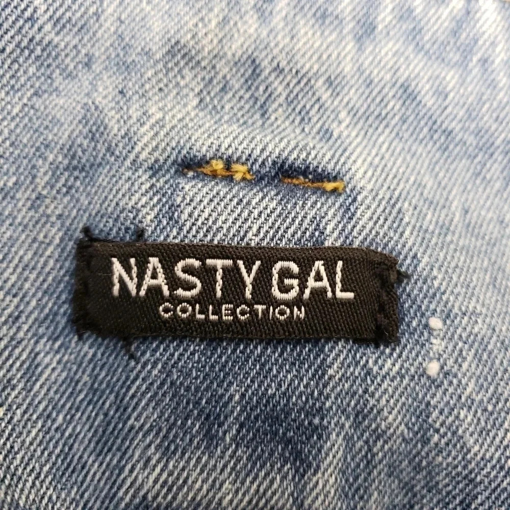 Nasty Gal Mom Skinny Ankle Jeans High Rise Medium Wash Denim Tie Belt - Picture 6 of 8